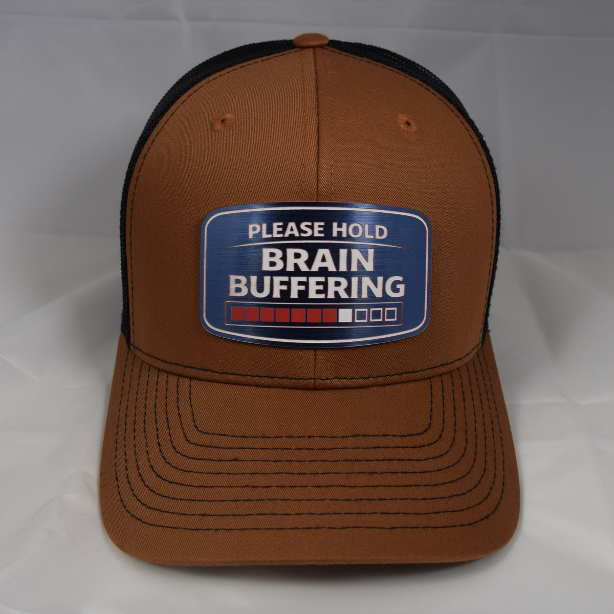 Brain Buffering Mesh-Back Trucker Hat – Acrylic Patch