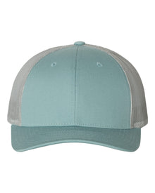 Richardson 115 Low Pro Trucker Cap Smoke Blue/Aluminum